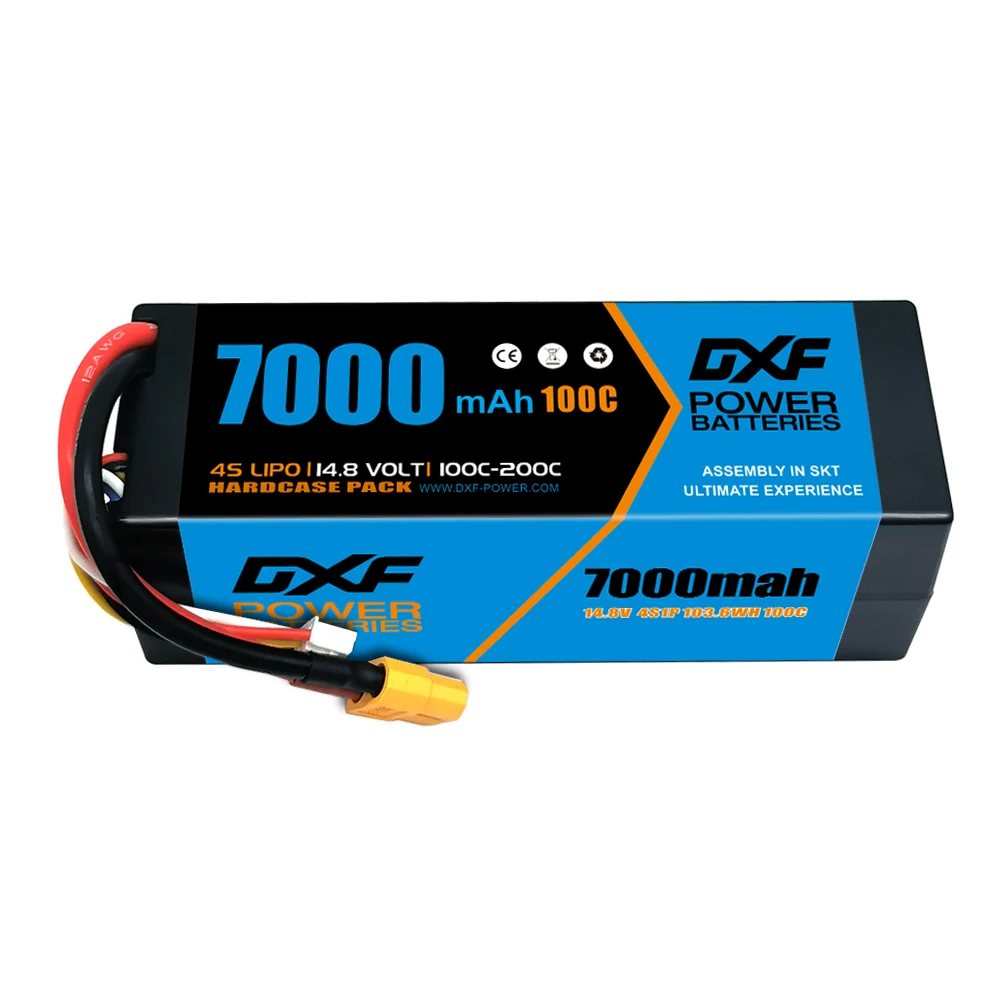 RC 1/8 버기 카용 하드케이스, XT90 EC5 플러그 포함, DXF 4S 14.8V, 15.2V, 5200mah, 6200mah, 6500mah, 7000mah, 8000mah, 8400mah, 9200mah