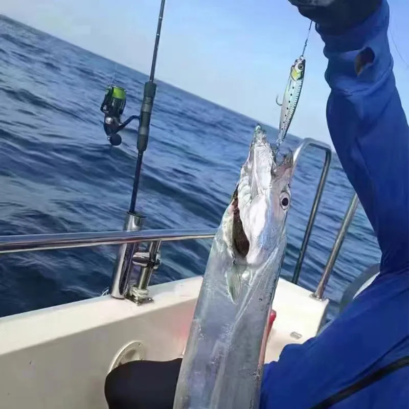 AS 슬로우 JIG 루어 낚시 UV 글로우 지그, 3D 프린트 낙하 낚시꾼, 금속 하드 미끼, 싱킹 지깅 페스카 미끼, 60g, 80g