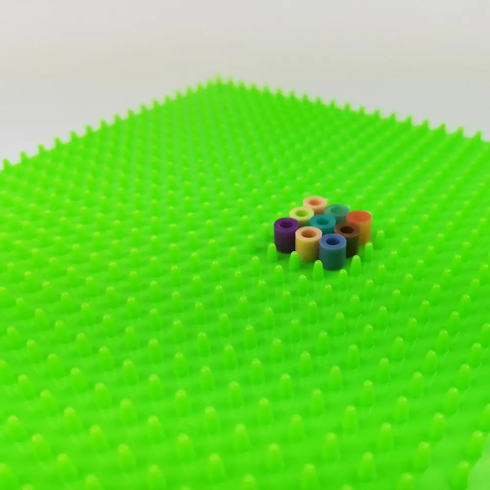 Yantjouet 5mm 하마 비즈 Pegboard 화이트 그린 29x29 도트 투명 템플릿 보드 스퀘어 도구 DIY 그림 재료 보드 퍼즐