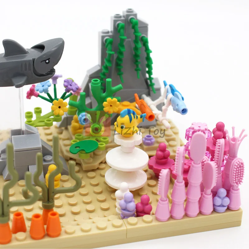 MOC 도시 동물 벽돌 빌딩 블록 크리 에이 티브 애완 동물 동물원 개 펭귄 고양이 물고기 조류 곰 다람쥐 올빼미 DIY 모델 완구 어린이를위한