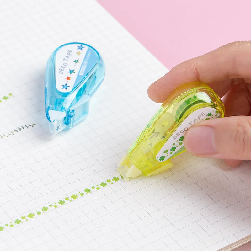 귀여운 동물 별 하트 모양 장식 교정 테이프, 스크랩북 일기 문구, 학교 학생 용품 키트, 선물, 신제품