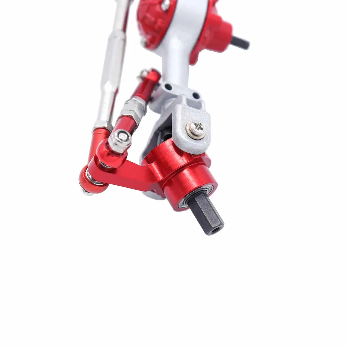 WPL 금속 전방 및 후방 차축 세트, WPL C14 C24 C34 C44 B14 B24 1/16 RC 자동차 업그레이드 부품 액세서리