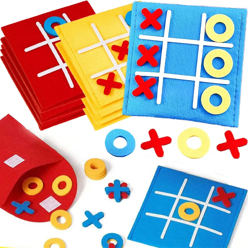 아기 어린이용 휴대용 펠트 체커보드 장난감, 조기 교육 가족 장난감, 미니 서클 크로스 체스 보드 퍼즐 게임, 1/3 세트 title=아기 어린이용 휴대용 펠트 체커보드 장난감, 조기 교육 가족 장난감, 미니 서클 크로스 체스 보드 퍼즐 게임, 1/3 세트 