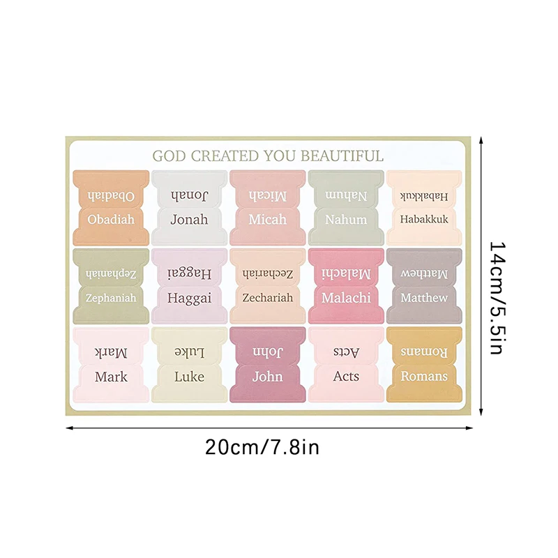 최소 모란디 적층 성서 탭, 75 탭, 남녀 공용, 공부 성서 탭, 성서 인덱스 탭