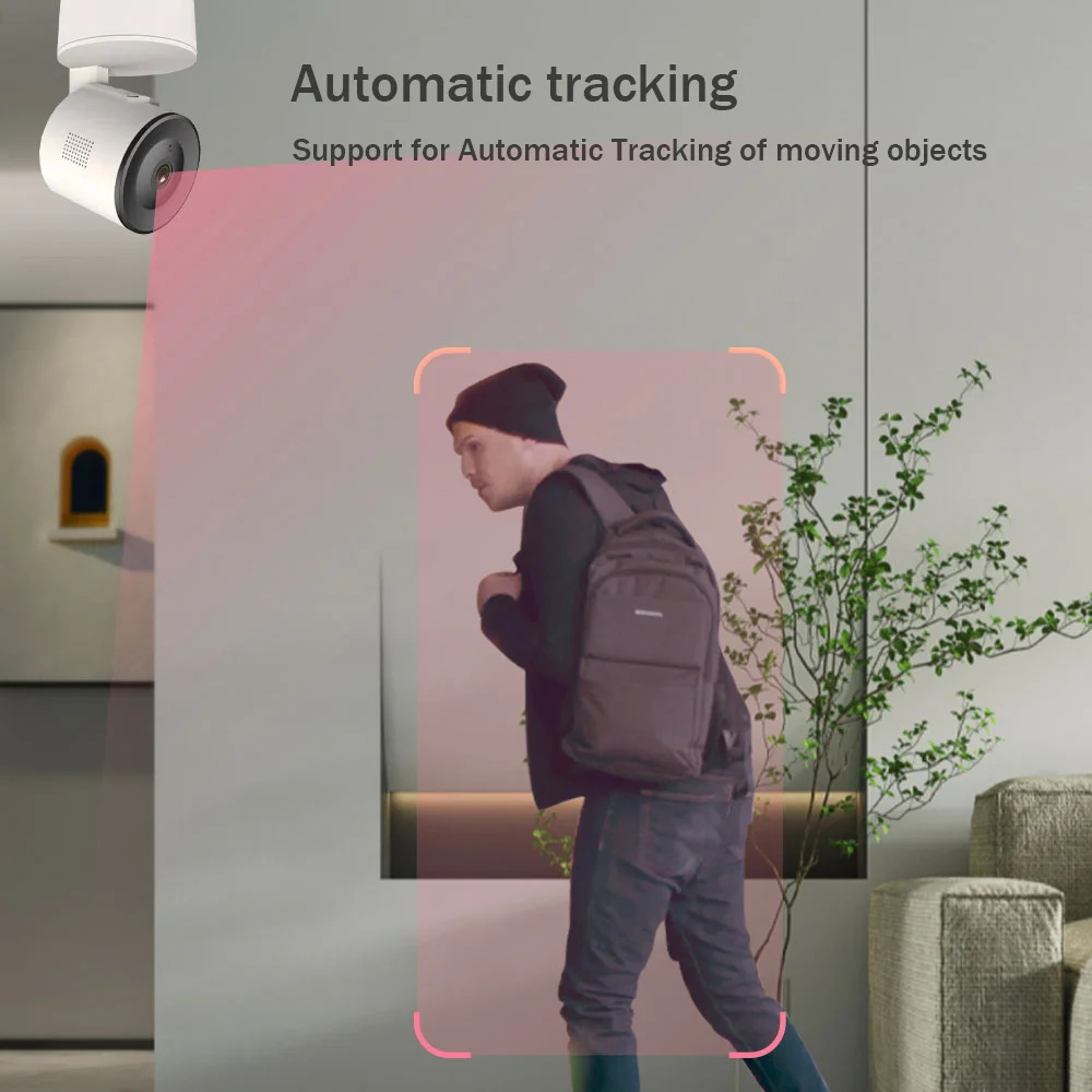 Tuya 스마트 WiFi 3MP IP 카메라 보안 자동 추적 동작 감지 음성 인터콤 Onvif가있는 실내 베이비 모니터 카메라