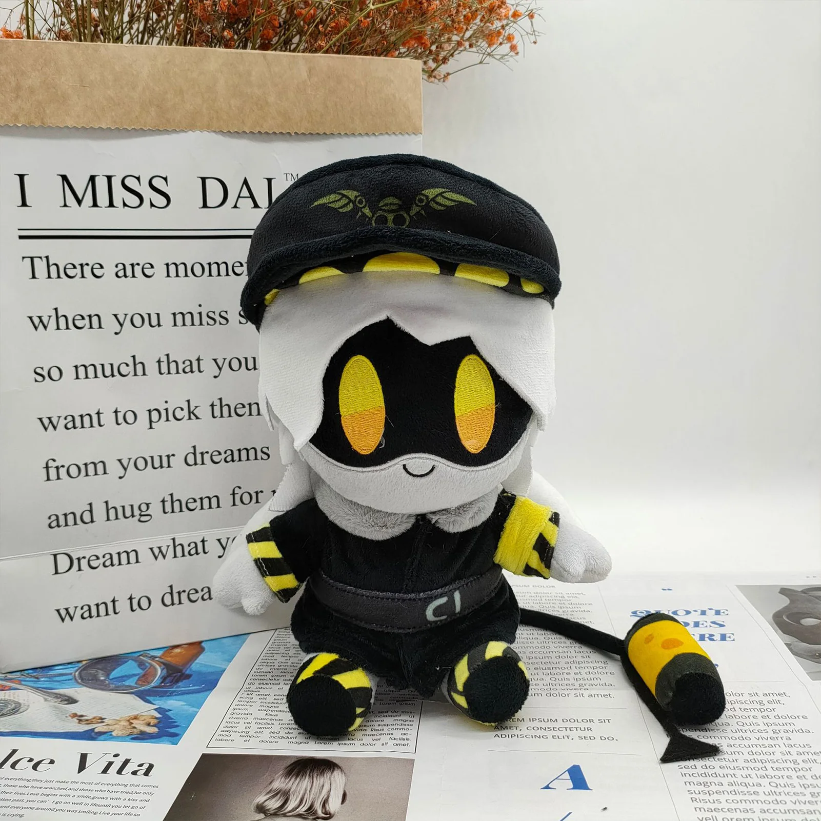 MURDER DRONES 귀여운 N 봉제 인형 UZI 장난감, 만화 애니메이션 캐릭터 봉제 인형, 부드러운 장난감, 어린이 크리스마스 장난감, 25cm