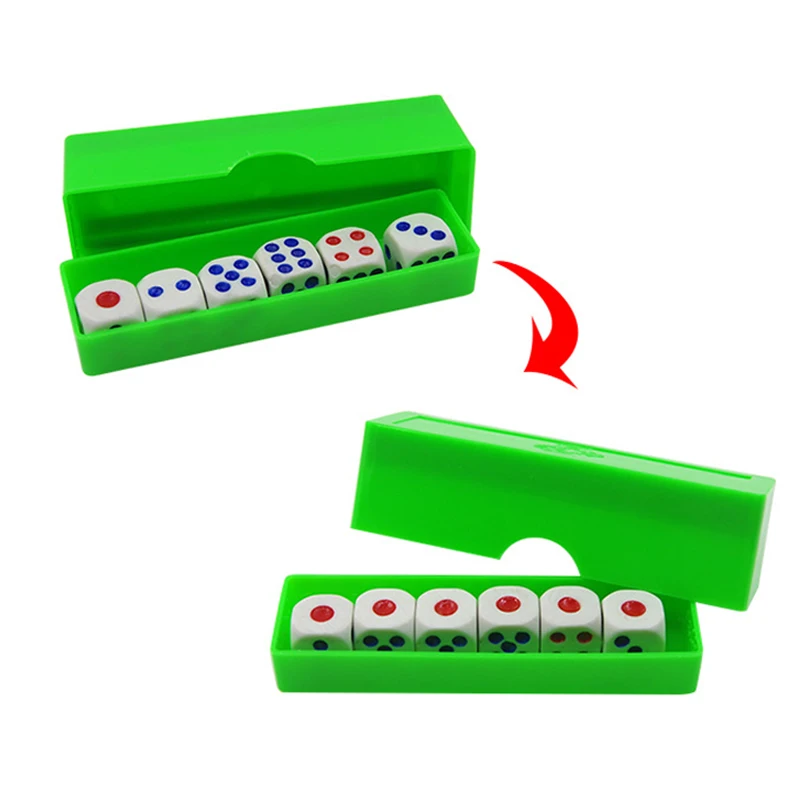 어린이용 예측용 주사위, 일반 주사위, 마술 트릭 클로즈업, 6 다이 플래시 체인지, 멘탈리즘 환상, 기믹 소품 장난감