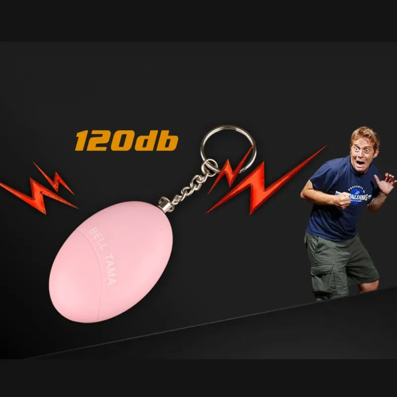 늑대 방지 소녀 여성 호신 경보, 보안 보호 경보, 개인 안전 비명 소리 큰 키 체인 비상 경보, 120dB