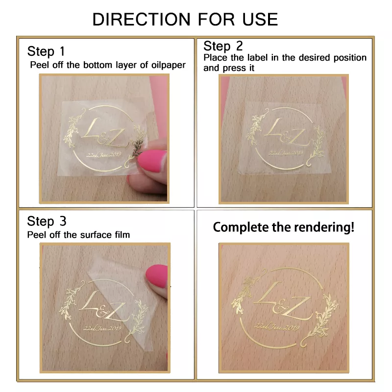 주문 UV 스티커 3D 로고 금속 이동 DIY 개인화 된 상표 전사 술 방수, 결혼식, 접착제, 상표, 홀로그램, 금박