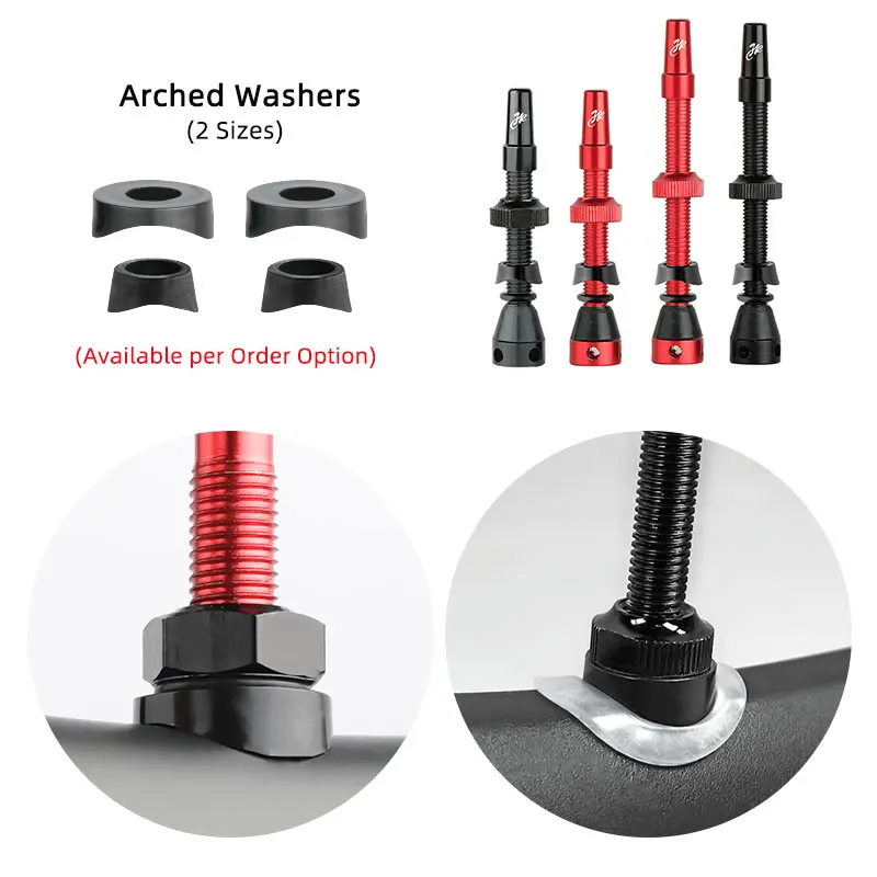 Deemount 로드 튜브리스 탄소 림 합금 밸브, 프레스타 니플, F/V, 스템 황동 코어, 사이클링 DIY 액세서리, 44mm, 60mm, 2 개, 1 쌍