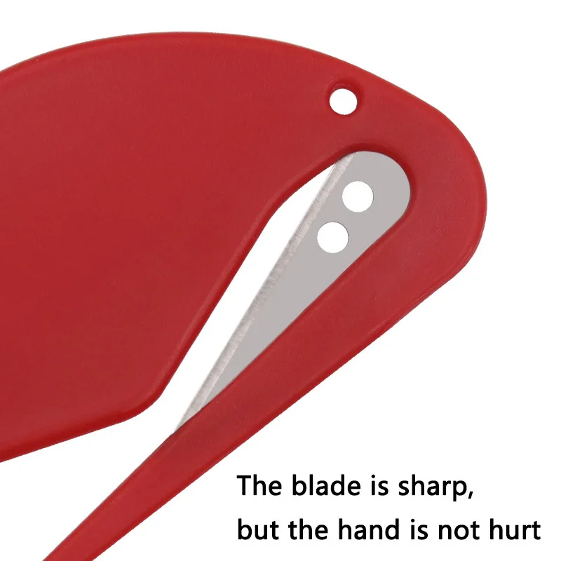 미니 플라스틱 레터 오프너, 날카로운 우편 봉투 오프너, 안전 종이 커터, 2 개/세트