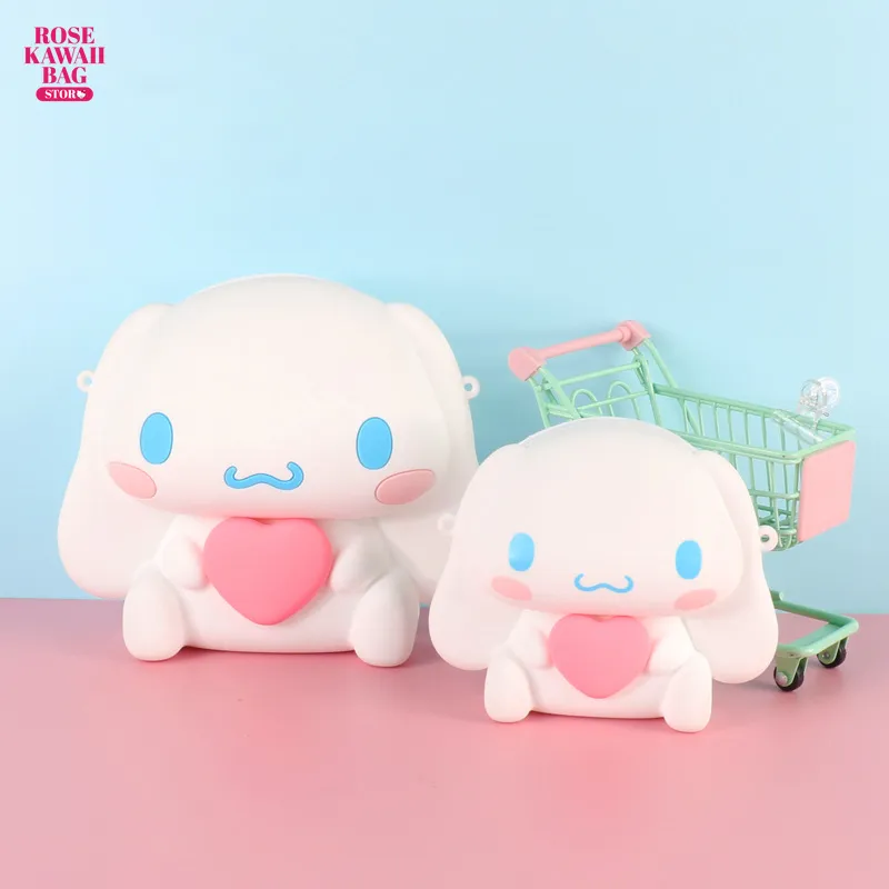 시나모롤 동전 지갑 카와이 산리오 크로스 바디 백, 실리콘 방수 귀여운 숄더백, 만화 시나모롤 공주 가방, 어린이 title=시나모롤 동전 지갑 카와이 산리오 크로스 바디 백, 실리콘 방수 귀여운 숄더백, 만화 시나모롤 공주 가방, 어린이 