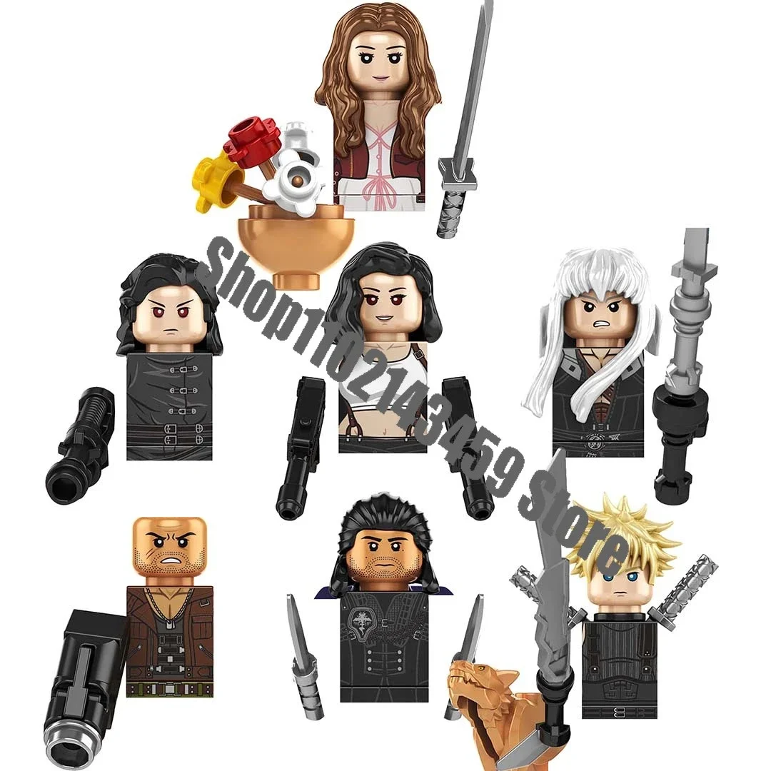 KF6187 애니메이션 게임 브릭 인형, 클라우드 스트라이프 빈세레 에리스 미니 액션 피규어, 빌딩 블록 조립 장난감 선물 title=KF6187 애니메이션 게임 브릭 인형, 클라우드 스트라이프 빈세레 에리스 미니 액션 피규어, 빌딩 블록 조립 장난감 선물 