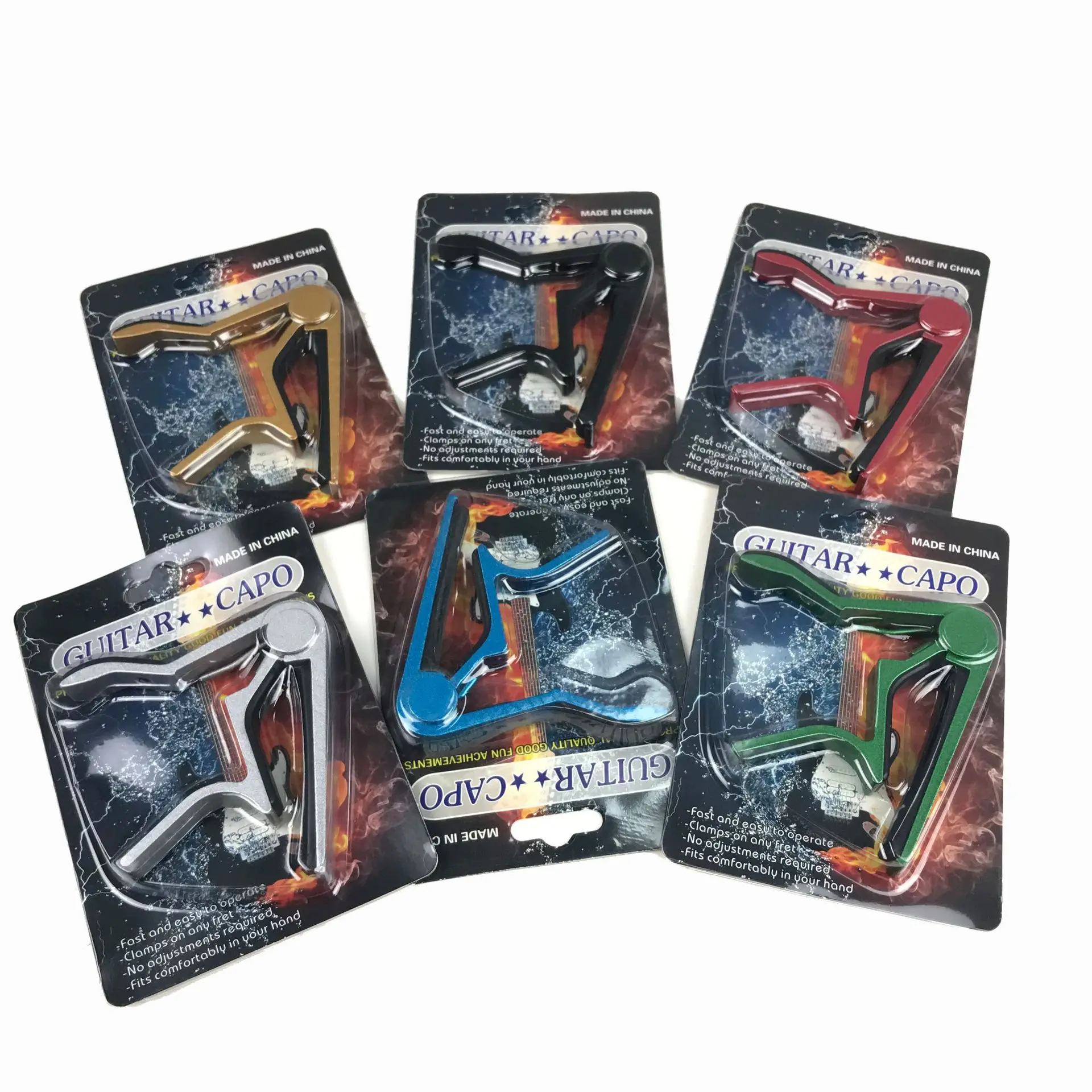 어쿠스틱 클래식 일렉트릭 기타용 기타 카포, 알루미늄 합금, 튜닝 클램프, 기타 액세서리