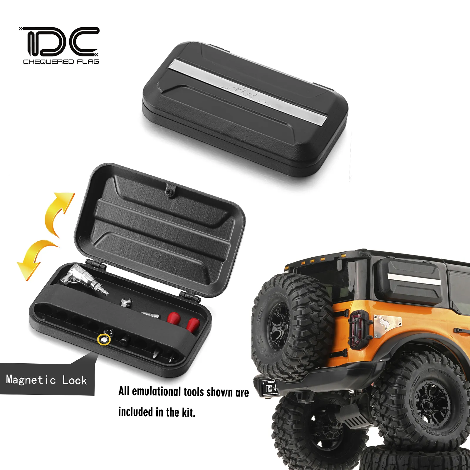 1/10 RC 자동차 업그레이드 부품 시뮬레이션 보호 갑옷 장식, T4 용 액세서리, Bronco 2021 92056-4 82076-4 KIT