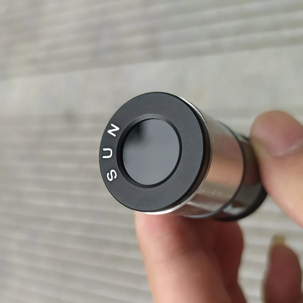 검은색 태양열 필터 천체 망원경 액세서리, 광학 유리 렌즈, 광학 필터 렌즈 필터, 1.25 인치