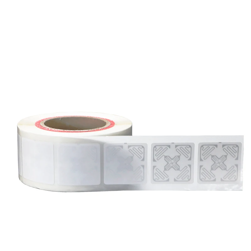 ISO18000-6C 패시브 접착 스티커 라벨 UHF RFID 태그, 다양한 크기, 50 개