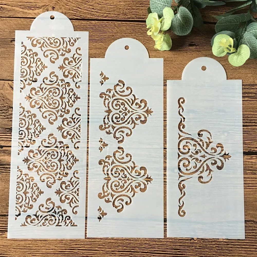 꽃 질감 DIY 레이어링 스텐실 벽 그림, 스크랩북 색칠, 엠보싱 앨범 장식 템플릿, 31cm, 세트 당 3 개 title=꽃 질감 DIY 레이어링 스텐실 벽 그림, 스크랩북 색칠, 엠보싱 앨범 장식 템플릿, 31cm, 세트 당 3 개 