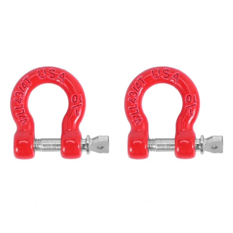 금속 전방 후방 범퍼 트레일러 후크, 견인 걸쇠 구조 후크, 1/10 RC 락 크롤러 자동차 Traxxas TRX4 TRX-4 SCX10 용, 8 개