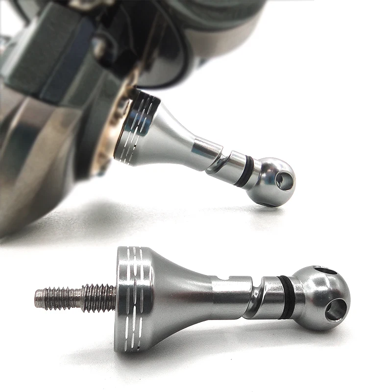 스피닝 릴 교체 듀얼 그립 핸들 탄소 강화 암 낚시 휠, DIY 캐스트킹 릴용 수정 낚시 태클