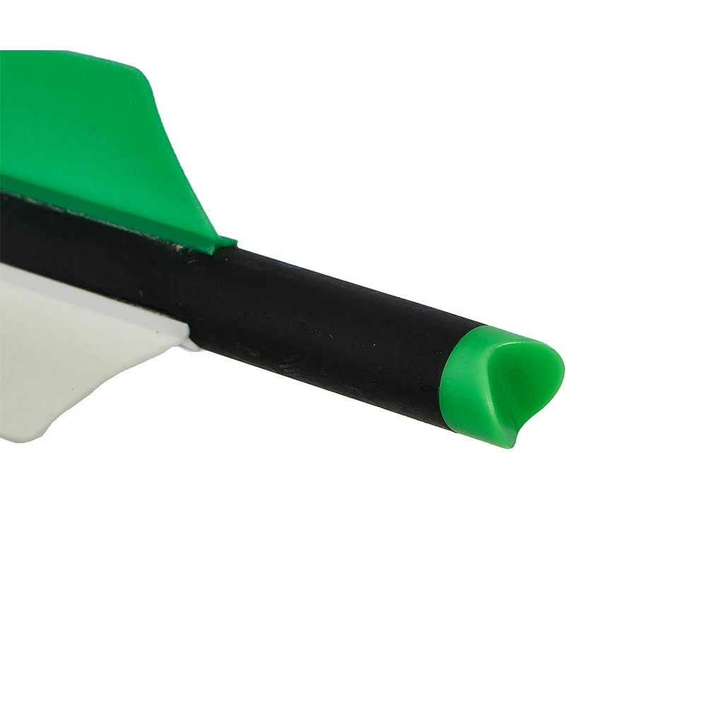 석궁 화살 20/22 인치 혼합 탄소 화살 직경 8.8mm 팁 양궁 사냥 사격 탈착식 화살촉 녹색