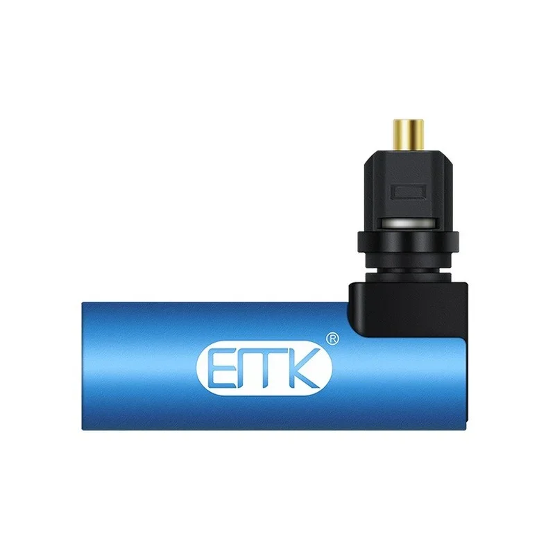 EMK 직각 디지털 광학 오디오 케이블, SPDIF Toslink 90 도 광학 어댑터, 스피커 사운드박스 TV용, 완전 신제품