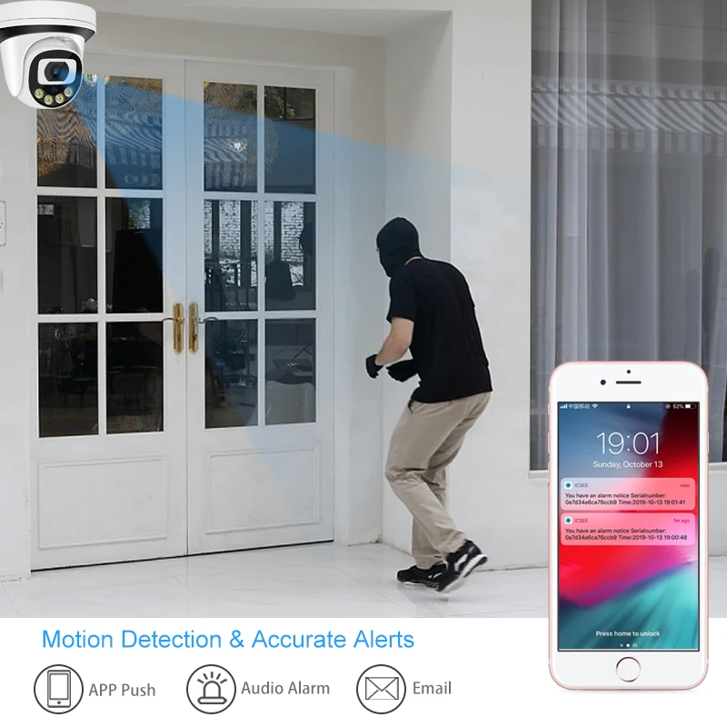 스마트 4K 8MP 5MP 4MP 3MP 돔 POE 카메라 Ai 얼굴 감지 내장 마이크 보안 IP 카메라, IR/컬러 야간 투시경 Onvif ICsee