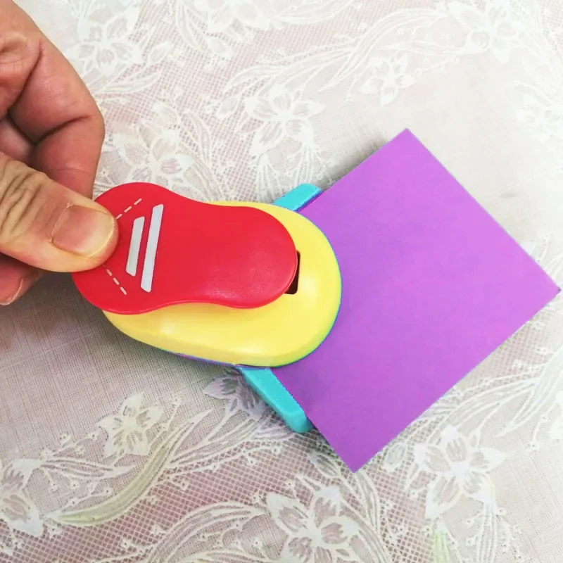 더블 이퀄라인 코너 공예 펀치 커브, DIY 테두리 구멍 펀치 종이 커터, 엠보싱 종이 스크랩북