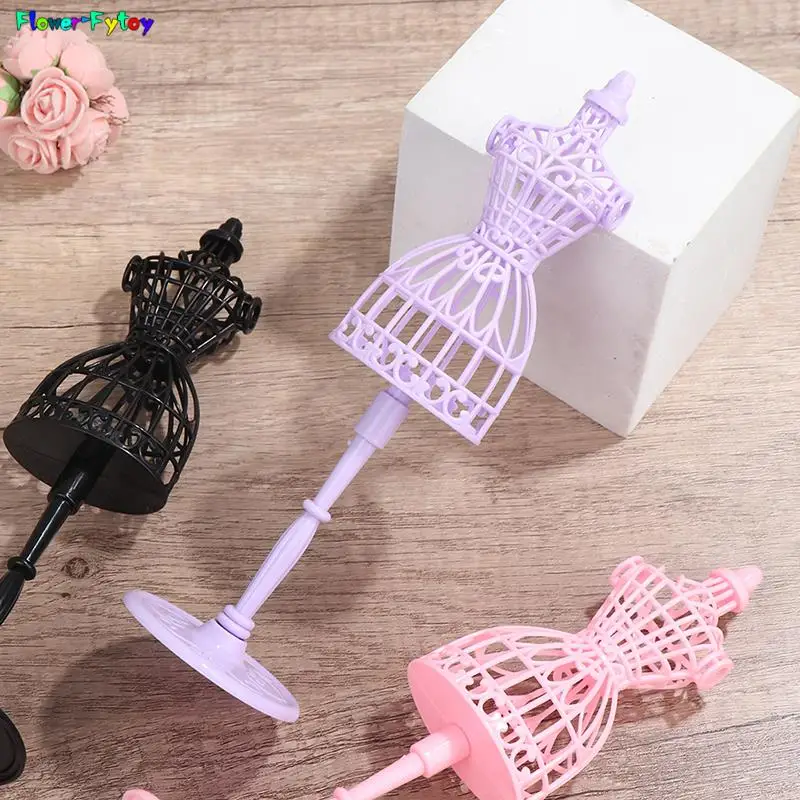 판타지 인형 디스플레이 홀더 드레스 의류 마네킹 할로우 모델 행거 스탠드 랙 홀더, 인형 소녀 가운 인형 액세서리