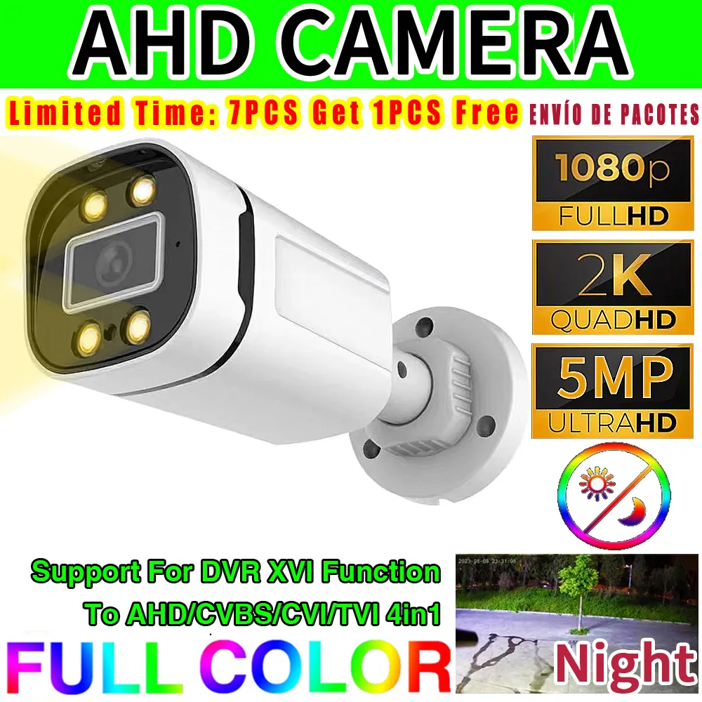 새로운 5MP 24H 풀 컬러 나이트 비전 CCTV AHD 카메라, 1080P 4MP HD 4 어레이 발광 Led 디지털 H265 야외 거리 방수 IP66 title=새로운 5MP 24H 풀 컬러 나이트 비전 CCTV AHD 카메라, 1080P 4MP HD 4 어레이 발광 Led 디지털 H265 야외 거리 방수 IP66 