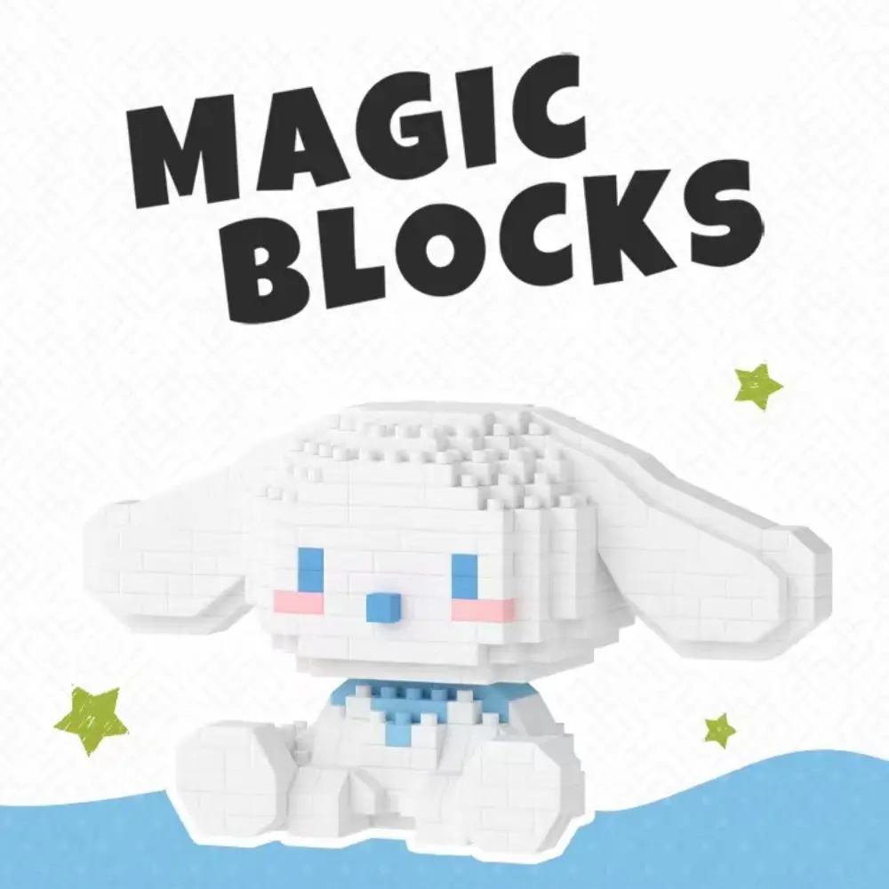 헬로 키티 빌딩 블록 산리오 애니메이션 피규어 쿠로미 신제품 조립 장난감 장식 모델, 어린이 퍼즐 인형, 크리스마스 선물