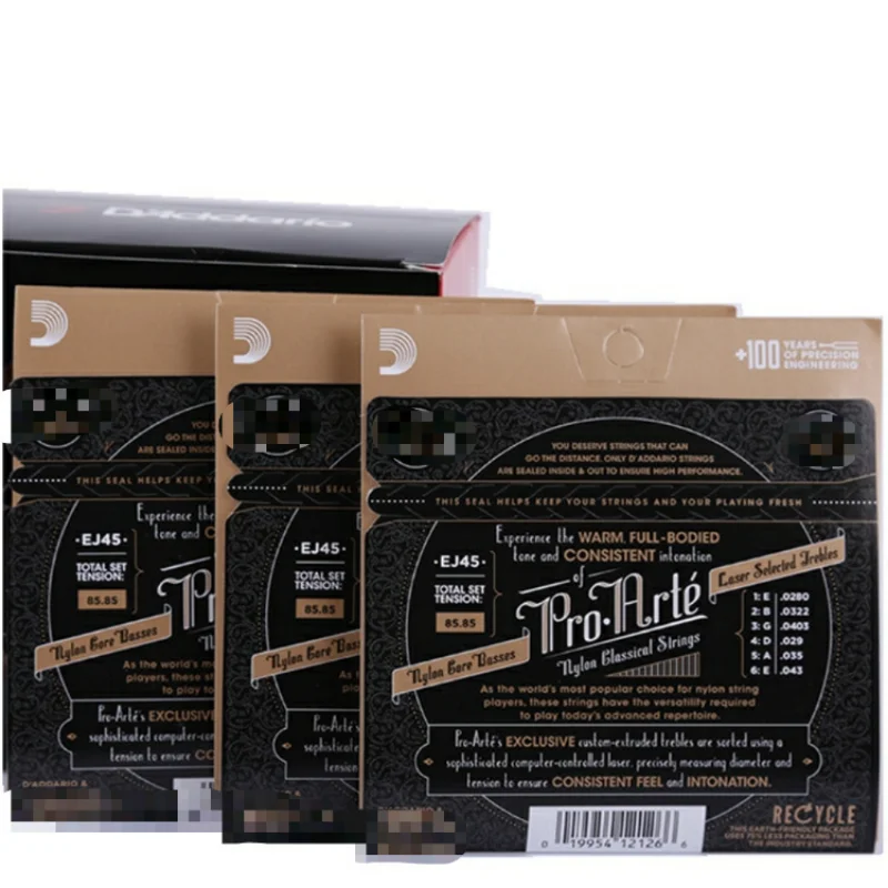 나일론 코어 실버 도금 구리 상처 악기 액세서리 부품, 클래식 기타 현, 1 팩