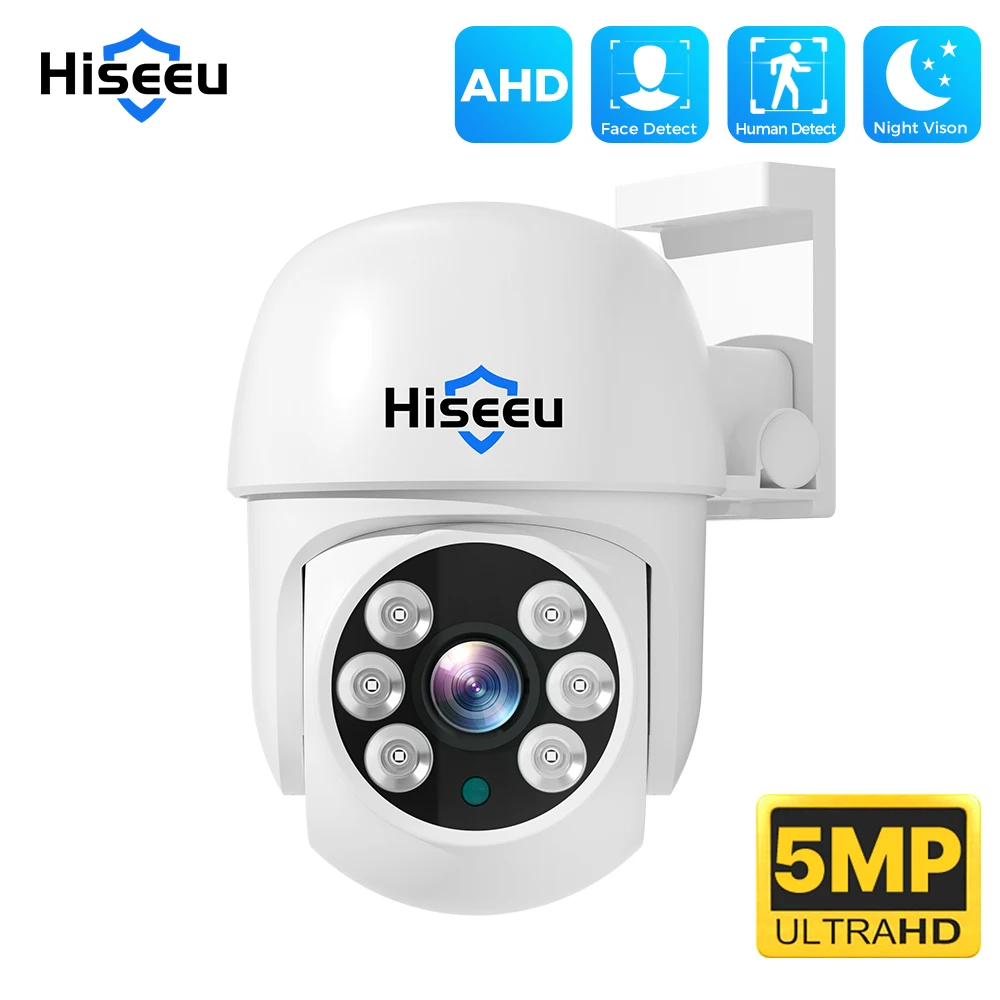Hiseeu PTZ 돔 얼굴 감지 방수 홈 보안 비디오 감시 CCTV, HD 아날로그 카메라, XMEye Pro, 5MP AHD 카메라 title=Hiseeu PTZ 돔 얼굴 감지 방수 홈 보안 비디오 감시 CCTV, HD 아날로그 카메라, XMEye Pro, 5MP AHD 카메라