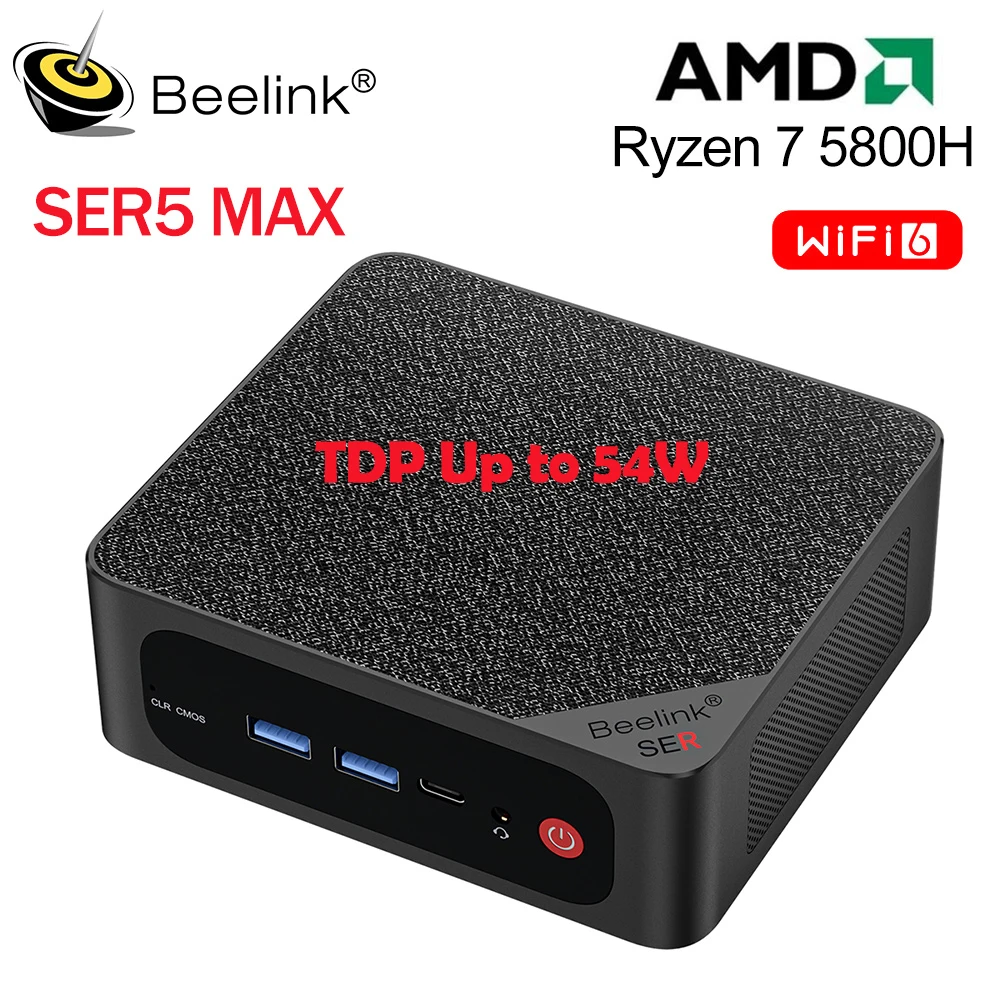 Beelink 미니 PC 게임용 미니 컴퓨터, SER5 맥스 AMD 라이젠 7 5800H DDR4 32G 500G NVME SSD SER6 프로 7735HS DDR5 SER5 프로 5700U 5500U title=Beelink 미니 PC 게임용 미니 컴퓨터, SER5 맥스 AMD 라이젠 7 5800H DDR4 32G 500G NVME SSD SER6 프로 7735HS DDR5 SER5 프로 5700U 5500U 