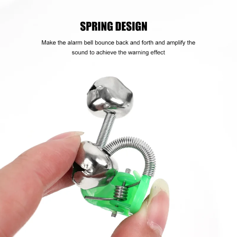 낚시 바이트 알람 낚싯대 벨 로드 클램프 팁 클립 벨, 낚시 액세서리, 야외 벨 클립, 5 개, 10 개, 20 개