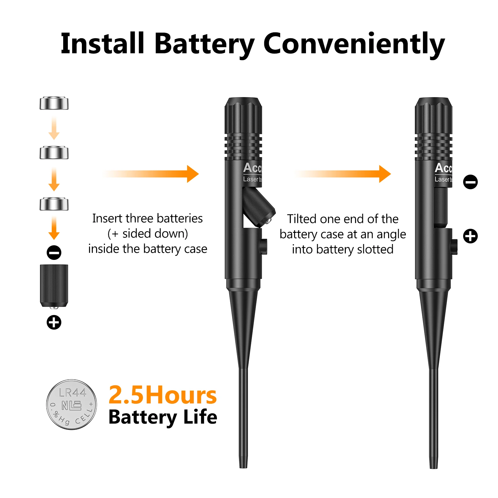 Midd10 라이플 레드 레이저 보어 사이트 시준기 키트, 박스 포함, 휴대용 레이저 사이트 177,. 64 구경 샷건, 사냥 보어사이트