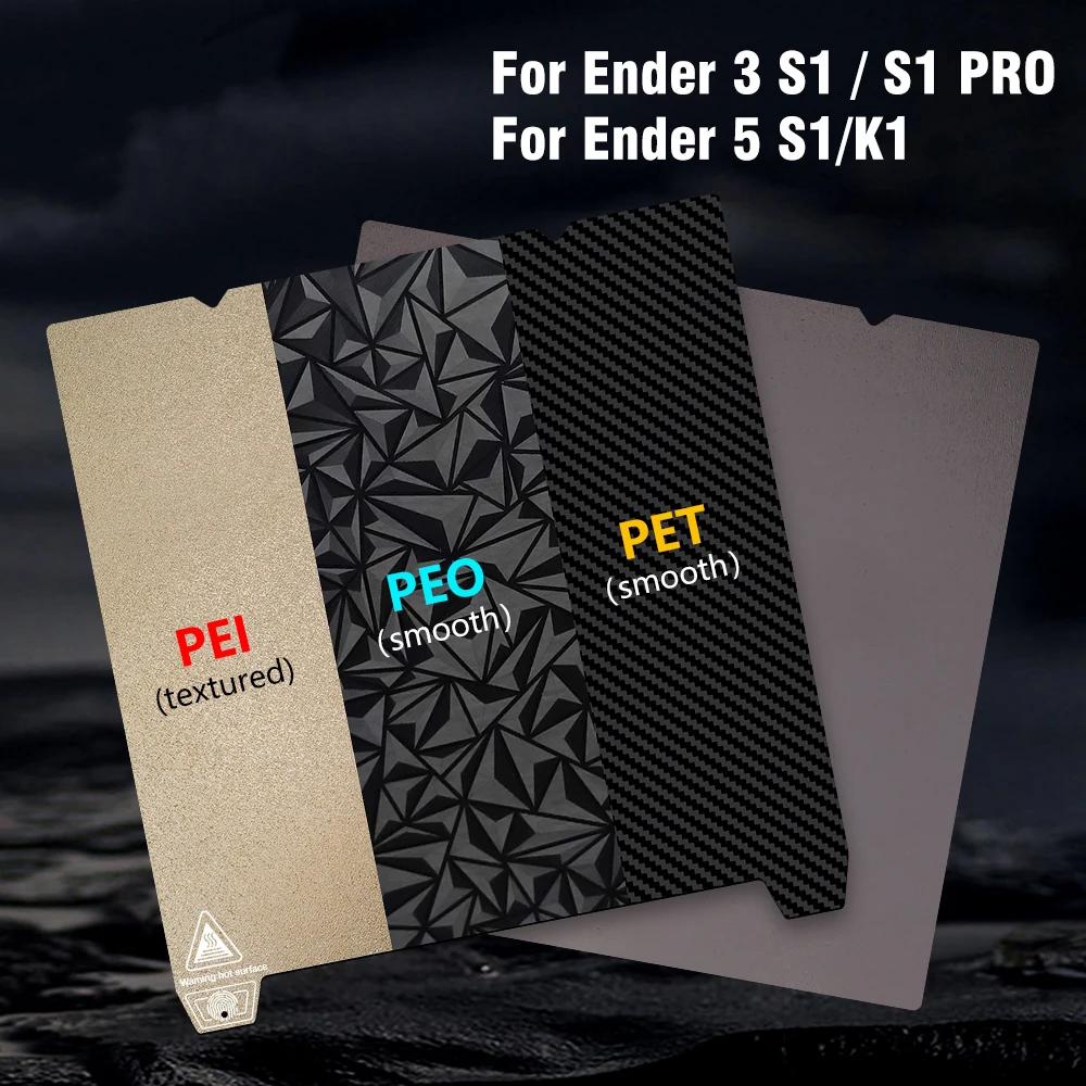 양면 PET PEI PEO 용수철 강판, 마그네틱 빌드 플레이트, 가열 베드, Ender 3 S1/S1 Pro/Creality K1/K1 Max, 235mm, 310mm title=양면 PET PEI PEO 용수철 강판, 마그네틱 빌드 플레이트, 가열 베드, Ender 3 S1/S1 Pro/Creality K1/K1 Max, 235mm, 310mm 