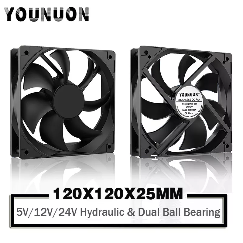 120mm 12cm 12025 팬 5V 12V 24V 120mm * 120mm * 25mm 팬 DC 브러시리스 냉각 팬, 120x120x25mm USB 2 핀 PC 컴퓨터 케이스 쿨러 title=120mm 12cm 12025 팬 5V 12V 24V 120mm * 120mm * 25mm 팬 DC 브러시리스 냉각 팬, 120x120x25mm USB 2 핀 PC 컴퓨터 케이스 쿨러 