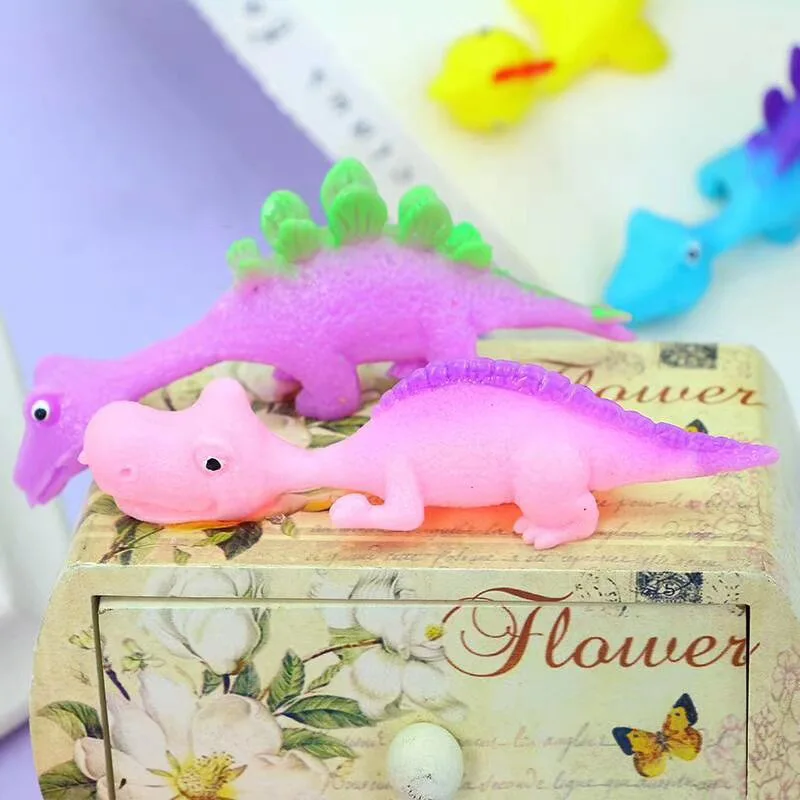 투석기 발사 공룡 재미있는 새총, 병아리 연습 닭 탄성 비행 손가락 새, 끈끈한 감압 장난감, 5-20 개