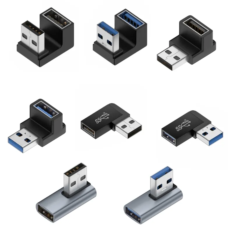 90 도 USB 3.0 수-암 직각 확장 어댑터, USB 상향 엘보 어댑터, 10Gbps, 노트북 PC 커넥터 컨버터 title=90 도 USB 3.0 수-암 직각 확장 어댑터, USB 상향 엘보 어댑터, 10Gbps, 노트북 PC 커넥터 컨버터 