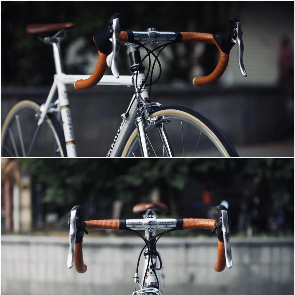 수제 자전거 구부러진 핸들 바 테이프, 픽시 빈티지 극세사 가죽, 브라운 도로 자전거 핸들 테이프, 한 가지 크기, 4 가지 색상 옵션