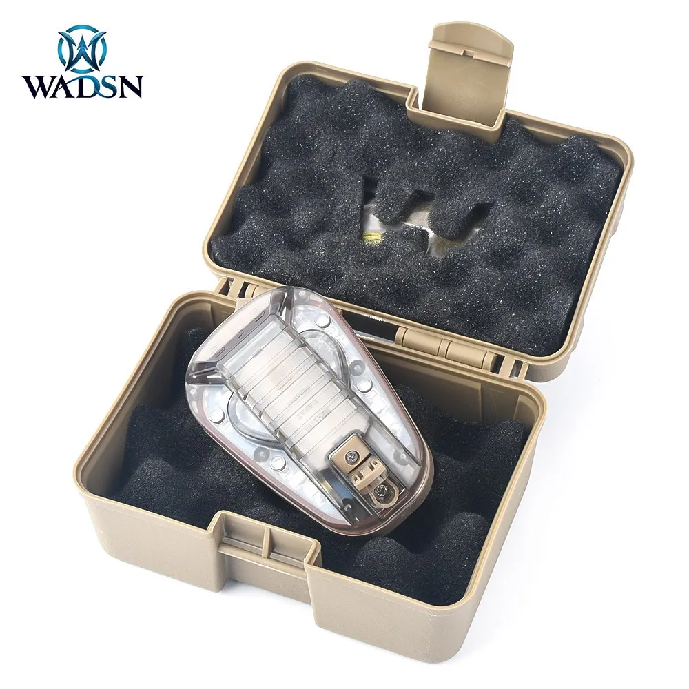 WADSN STAR 전술 헬멧 스트로브 라이트, 방수 다목적 무당 벌레 램프, 야외 생존 안전 IR 손전등