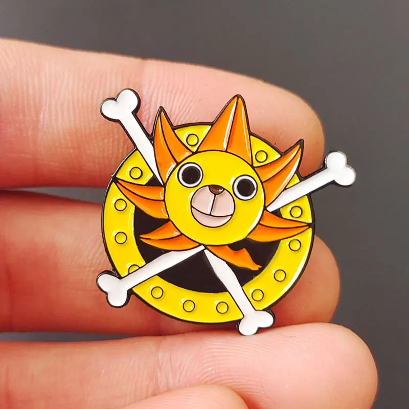 일본 애니메이션 에나멜 핀, 귀여운 라펠 핀, 악마 과일 브로치, 배낭 만화 배지 쥬얼리 액세서리