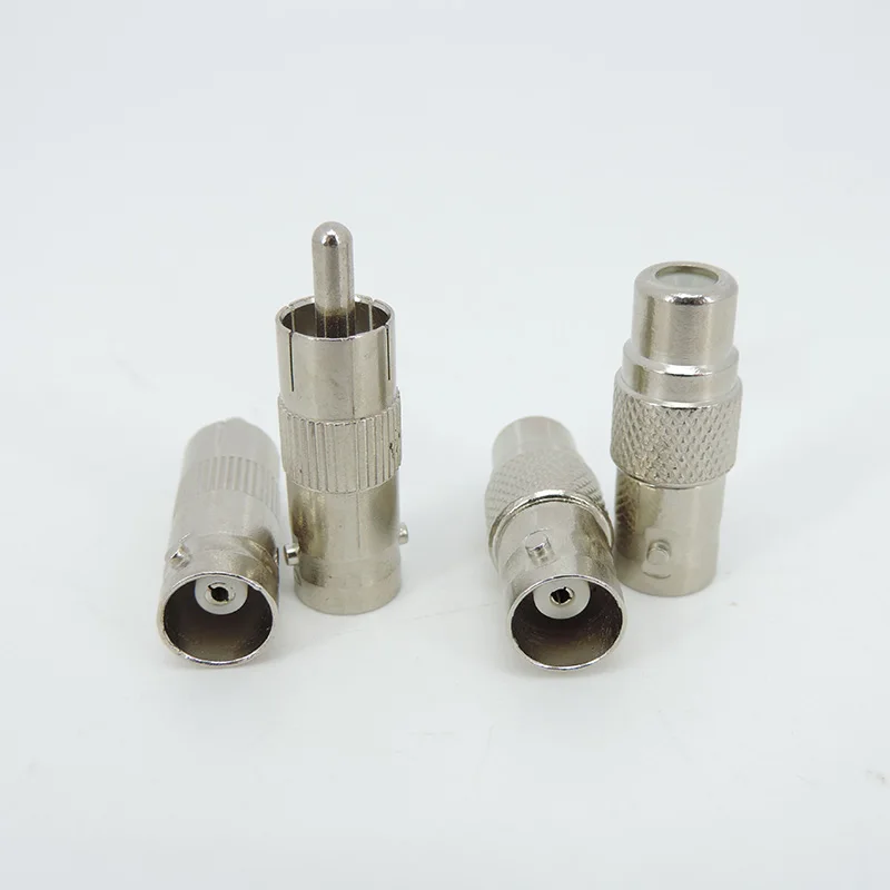 오디오 비디오 CCTV 카메라 동축 케이블 커넥터 컨버터, BNC 남성 여성-RCA 남성 여성 플러그 잭, 4 가지 유형