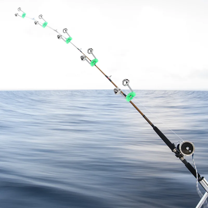 낚시 바이트 알람 낚싯대 벨 로드 클램프 팁 클립 벨, 낚시 액세서리, 야외 벨 클립, 5 개, 10 개, 20 개