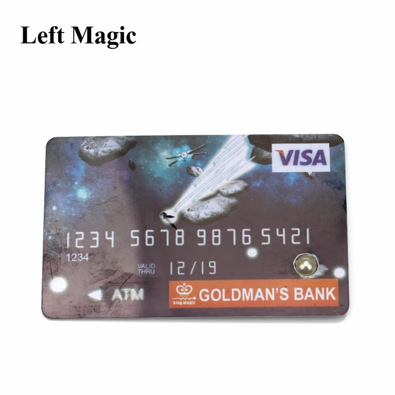 신용 카드 플로팅 담배 마술 트릭, 신용 카드 클로즈업 무대 소품, 마술사 마술 전문 착시