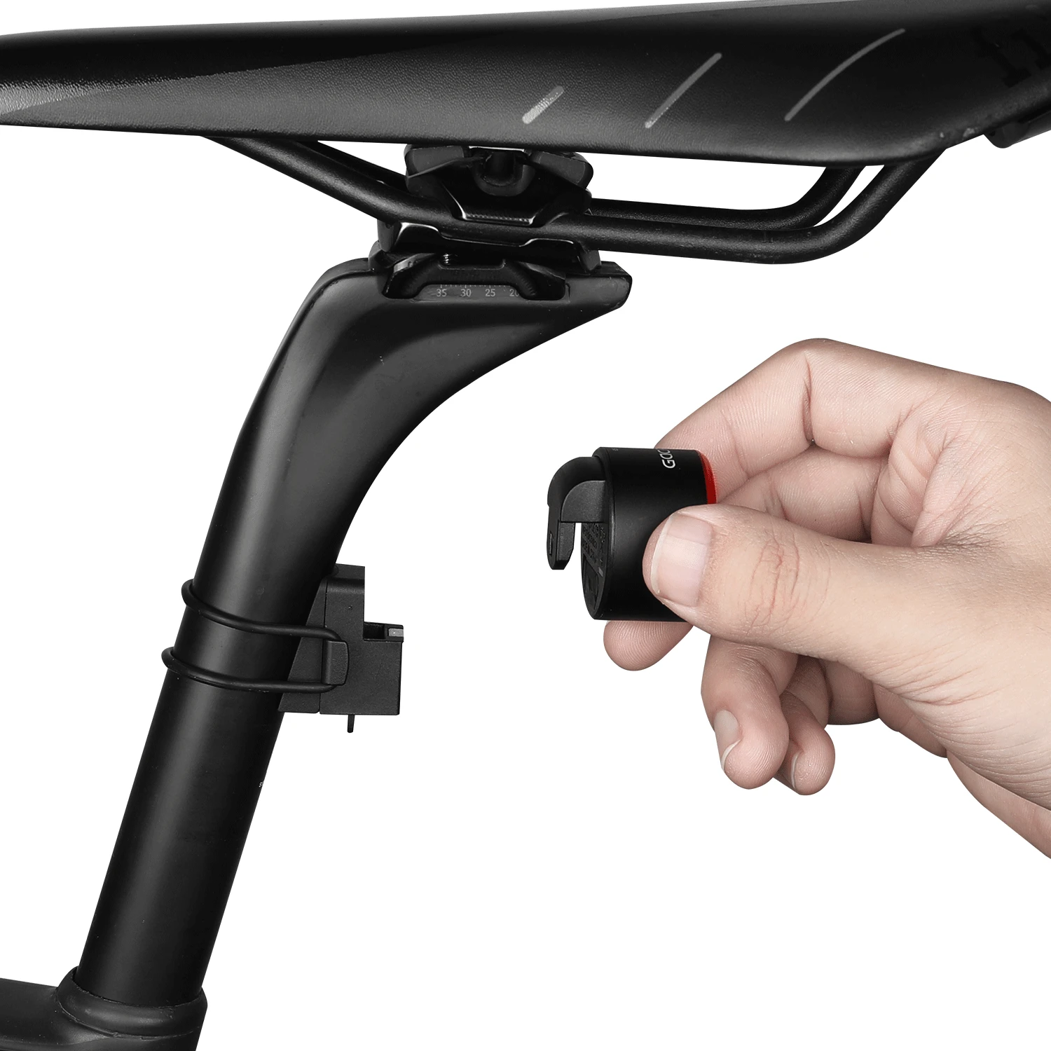 Gaciron 자전거 조명, 브레이크 센서 장착 고휘도 자전거 후미등, 알루미늄 합금 마그네틱 자전거 새들 미등, 100lm