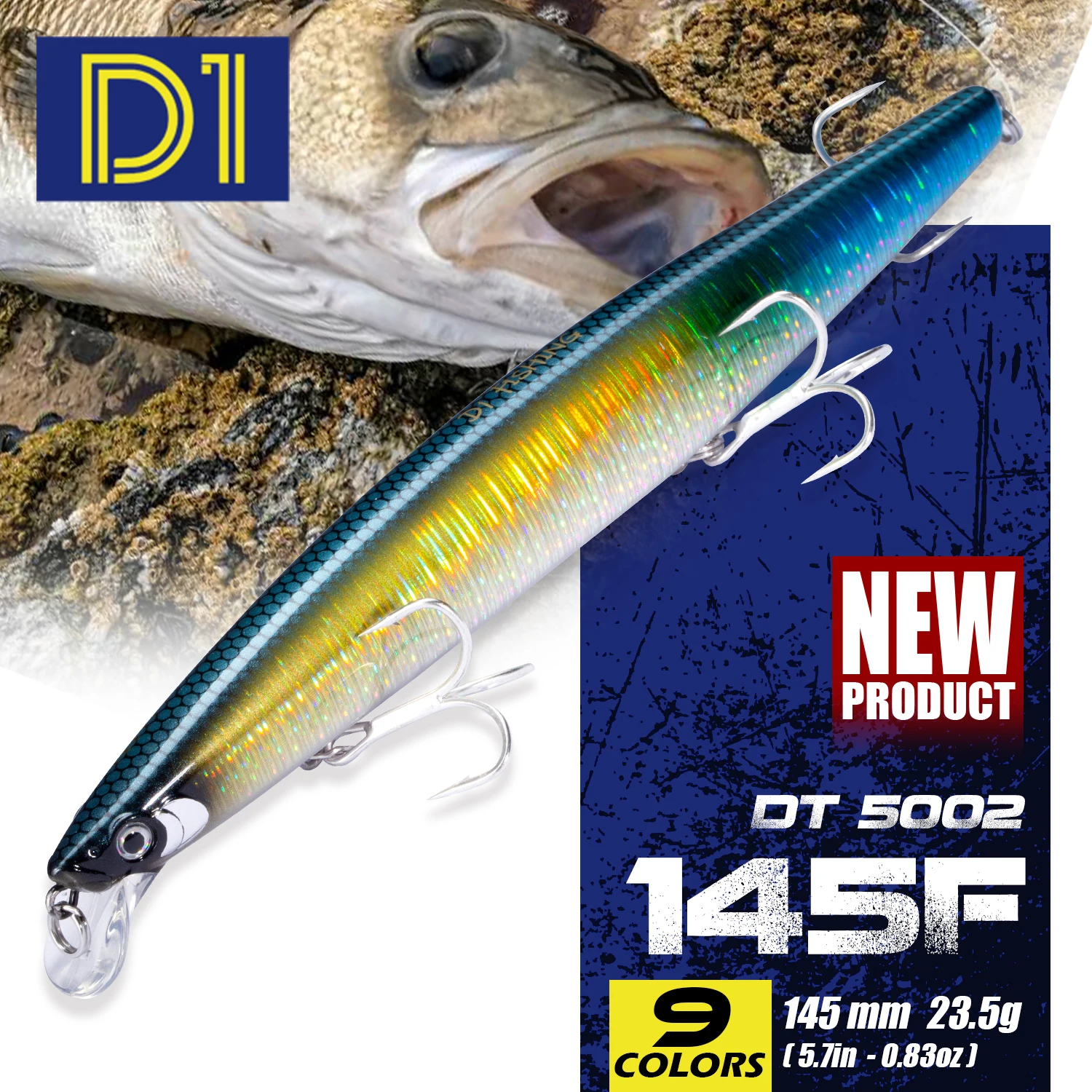 D1 낚시 미끼 어쌔신 미노우 145mm/23.5g 120mm19.5g, 사일런트 워 블러 야광 바닷물 크랭크 베이트 스냅퍼 농어 낚시 title=D1 낚시 미끼 어쌔신 미노우 145mm/23.5g 120mm19.5g, 사일런트 워 블러 야광 바닷물 크랭크 베이트 스냅퍼 농어 낚시 