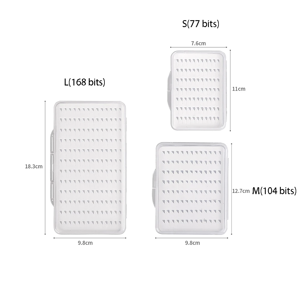 방수 플라이 낚시 미끼 송어 파리 보관 상자 케이스 컨테이너, 투명 초박형 플라이 후크 상자, 낚시 태클