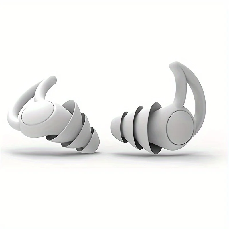 재사용 가능한 실리콘 소음 감소 차단 귀마개, 남녀공용 수영 귀마개, 수면 공부, 사무실 업무, 1 쌍, 3 층 title=재사용 가능한 실리콘 소음 감소 차단 귀마개, 남녀공용 수영 귀마개, 수면 공부, 사무실 업무, 1 쌍, 3 층